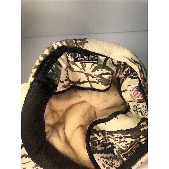 Winter Camo Camouflage Fleece Hunting Hat Cap ,Gore-Tex USA made, Size X-Large - Picture 8 of 8